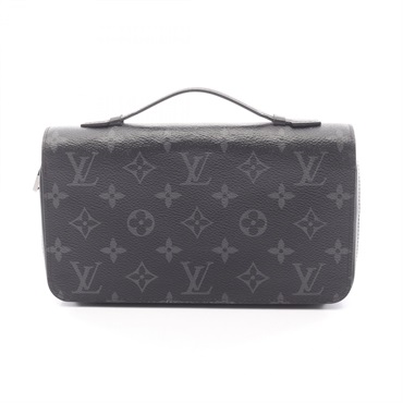 LOUIS VUITTON Zippy XL Around long wallet Purse M61698 Monogram eclipse Used LV