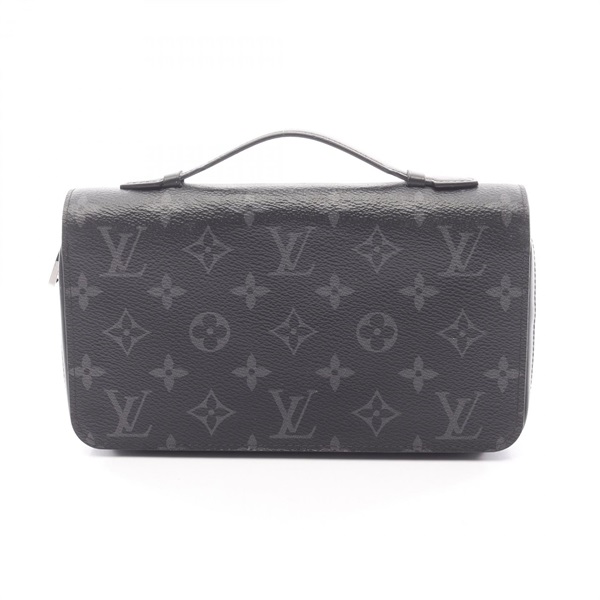 LOUIS VUITTON Zippy XL Around long wallet Purse M61698 Monogram eclipse Used LV