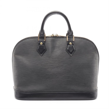 LOUIS VUITTON Alma Handbag M52142 Epi leather Black Used Women LV