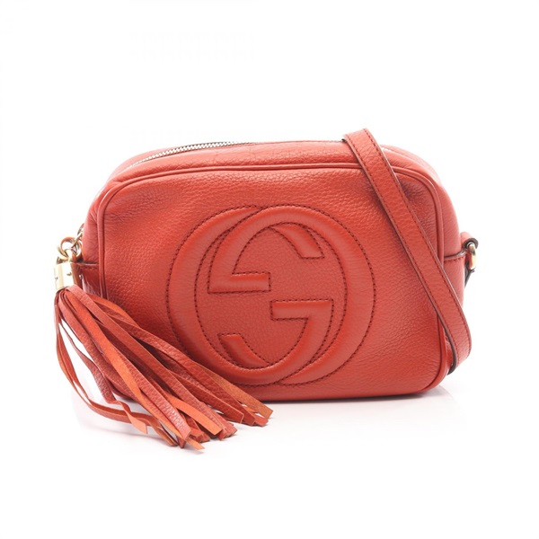 GUCCI Soho Disco Bag Interlocking G Shoulder Crossbody Bag 308364 leather Used