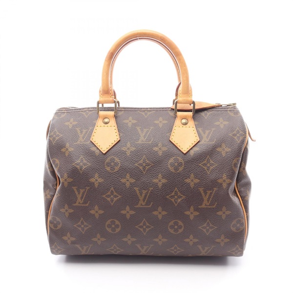 LOUIS VUITTON Speedy 25 Handbag M41528 Monogram leather Brown Used Women LV
