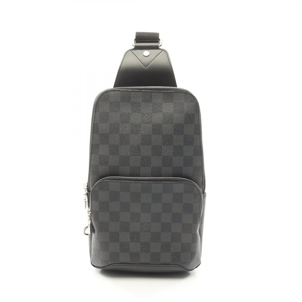 LOUIS VUITTON Avenue sling Waist bum bag N41719 Damier graphite leather Black