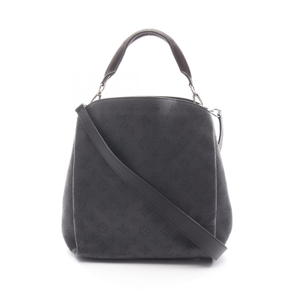 LOUIS VUITTON Babylon PM Shoulder Handbag M50031 Mahina leather Black Used Women