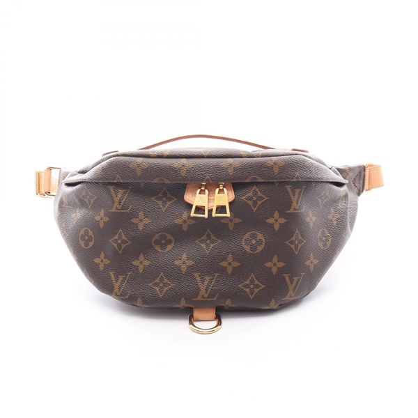 LOUIS VUITTON Bum bag crossbody M43644 Monogram canvas leather Brown Used unisex
