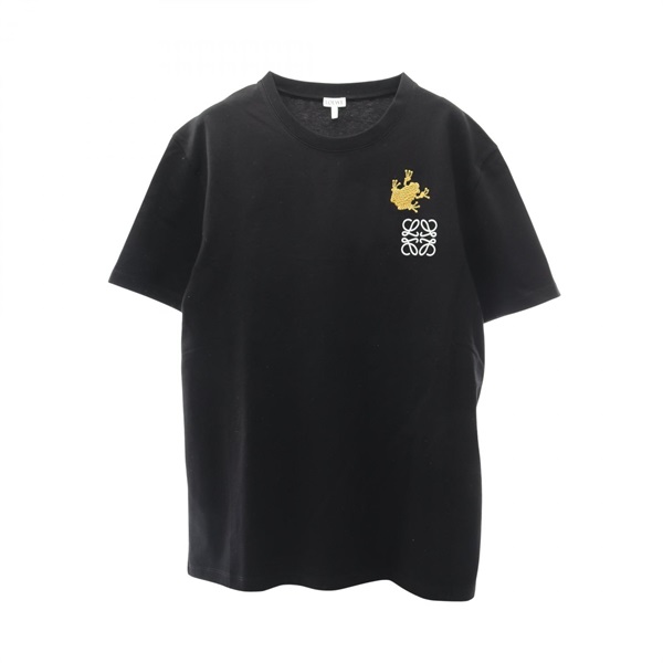 LOEWE Anagram Embroidery T-shirt H526Y22J741489S cotton Black #S NEW mens