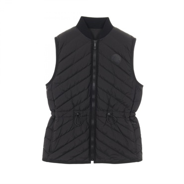HERMES Sellier logo quilting Down vest jacket #36 4H0169DR polyester Black Used