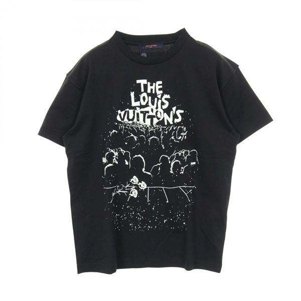 LOUIS VUITTON LV Concert Print T-shirt cotton Black White #S Used mens