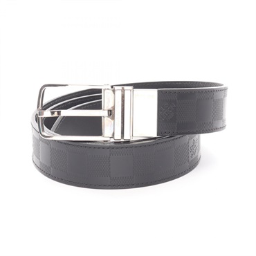 LOUIS VUITTON Ceinture Boston belt M9674 Damier Infini leather Onyx Used mens LV