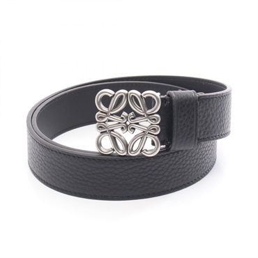 LOEWE Anagram Chunky belt E619237X15183990 leather Black #90/36 NEW mens