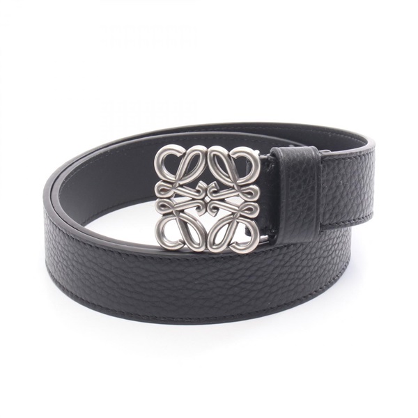 LOEWE Anagram Chunky belt E619237X15183990 leather Black #90/36 NEW mens