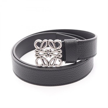 LOEWE Chunky Anagram Belt E619237X15183995 leather Black #95/38 NEW mens SHW