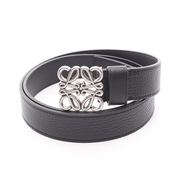LOEWE Chunky Anagram belt E619237X151839100 leather Black #100/40 NEW mens