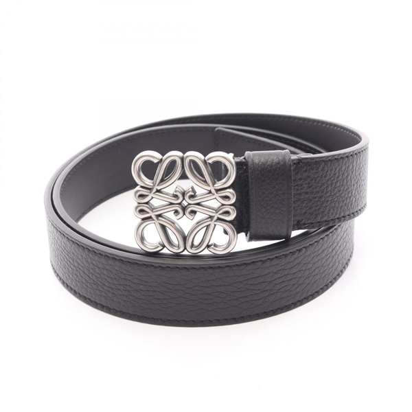 LOEWE Chunky Anagram belt E619237X151839100 leather Black #100/40 NEW mens