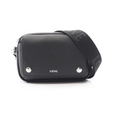 LOEWE Pebble Small Messenger Shoulder Bag BANBPCBX011100 leather Black NEW mens