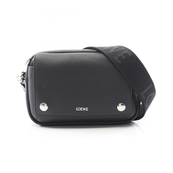 LOEWE Pebble Small Messenger Shoulder Bag BANBPCBX011100 leather Black NEW mens