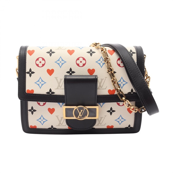 LOUIS VUITTON Dauphine MM 2WAY Shoulder Bag M57463 Game On Monogram PVC coated canvas leather White 