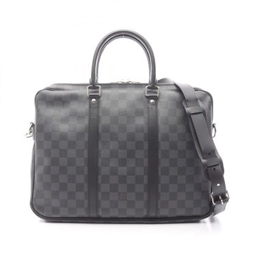 LOUIS VUITTON PDV PM Shoulder Business bag N41478 Damier graphite Black Used LV