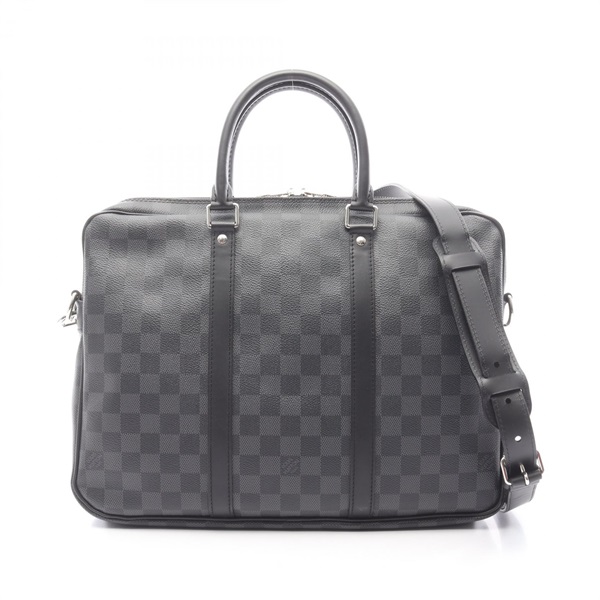 LOUIS VUITTON PDV PM Shoulder Business bag N41478 Damier graphite Black Used LV