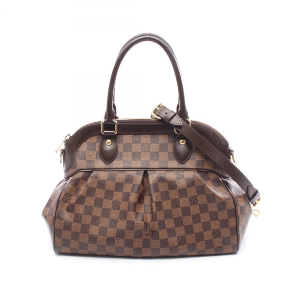LOUIS VUITTON Trevi PM shoulder Handbag N51997 Damier leather Ebene Used Women