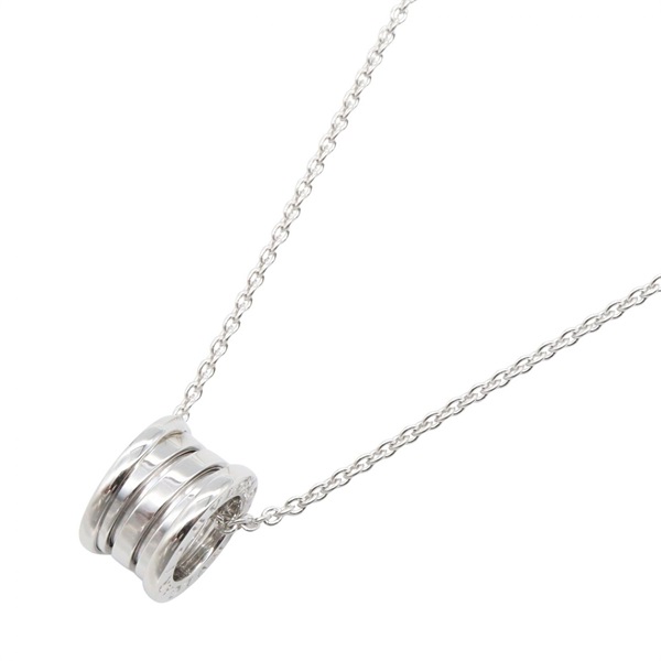 BVLGARI B-zero1 Necklace Pendant 40.5cm 18KWG White Gold Used Women
