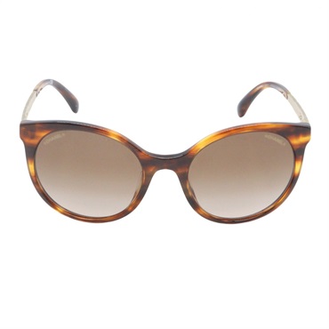 CHANEL Sunglasses eyewear 5440A 1077/S5 acetate Brown Used Women CC Coco