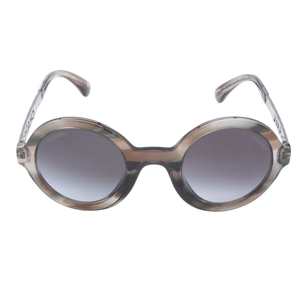 CHANEL sunglasses eyewear 13.5cm width 5441A 1678/S6 acetate Gray Used Women