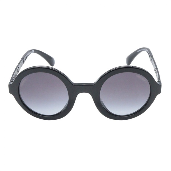CHANEL sunglasses eyewear 13.5cm width 5441A 888/S6 acetate Black Used Women