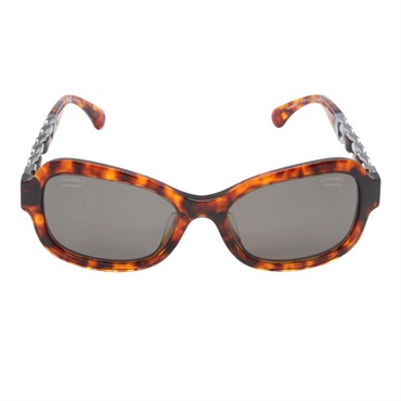 CHANEL Sunglasses eyewear 14.5cm width 5465QA 714/83 acetate Brown Used Women