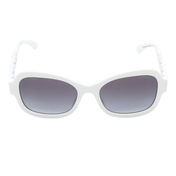 CHANEL sunglasses eyewear 14.5cm width 5465QA 716/S6 acetate White Women