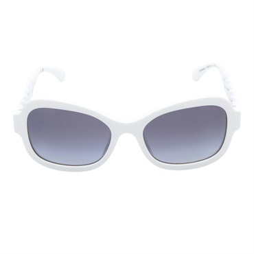 CHANEL Sunglasses eyewear 5465QA 716/S6 acetate White Used Women CC Coco