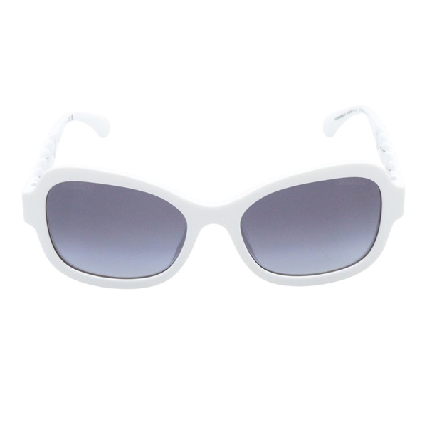 CHANEL Sunglasses eyewear 5465QA 716/S6 acetate White Used Women CC Coco