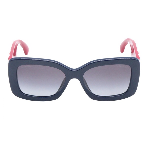 CHANEL Sunglasses eyewear 5483A 1658/S6 acetate Blue Pink Used Women CC Coco
