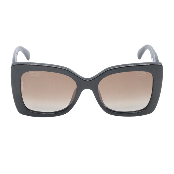 CHANEL Sunglasses eyewear 5494A 622/S9 acetate Black Used Women CC Coco