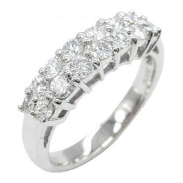 JEWELRY Diamond Ring Pt900 Platinum Used Women US Size 6.5