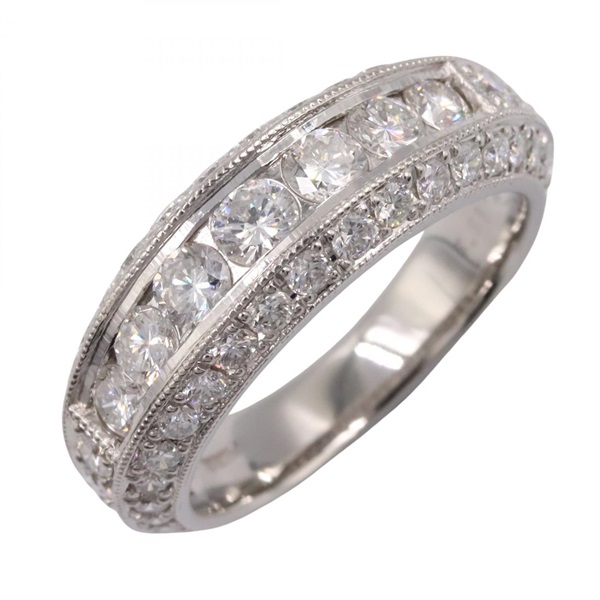 JEWELRY Diamond Ring Pt900 Platinum Used women US size 6
