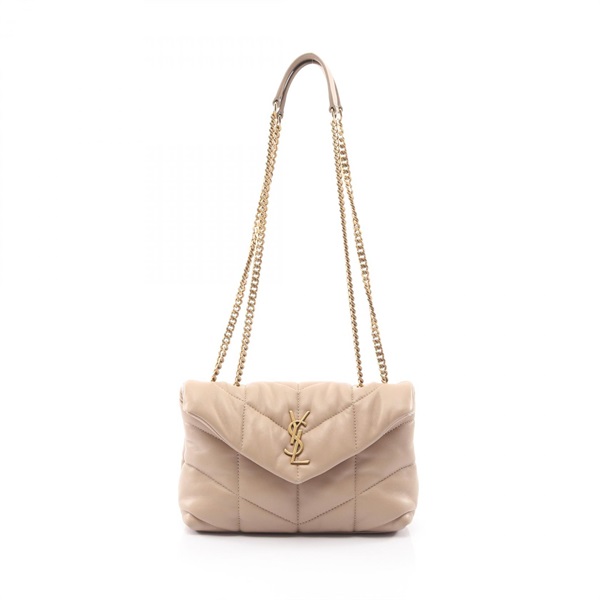 SAINT LAURENT PARIS Puffer Toy Chain Shoulder Handbag 7593371EL071000 leather