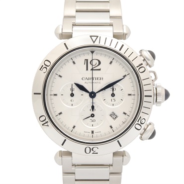 CARTIER Pasha de Cartier Chronograph Wrist Watch WSPA0018 Automatic SS Used mens
