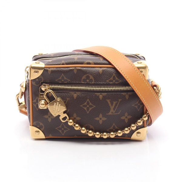 LOUIS VUITTON Mini Soft Trunk Shoulder Bag M14729 Monogram canvas leather Used