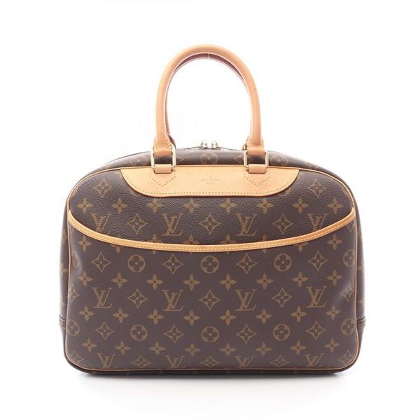 LOUIS VUITTON Deauville Bowling Vanity Handbag M47270 Monogram leather Brown