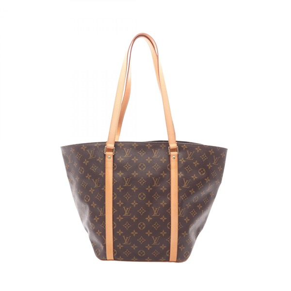 LOUIS VUITTON Sac Shopping Tote Bag M51108 Monogram canvas leather Brown Used LV
