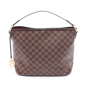 LOUIS VUITTON Delightful PM Shoulder Bag N41459 Damier leather Brown Ebene Used