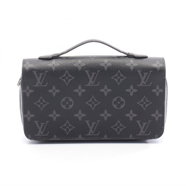 LOUIS VUITTON Zippy XL Around long wallet purse M61698 Monogram eclipse black LV