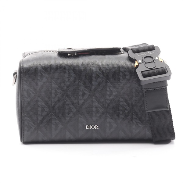 Dior Rango 22 CD Diamond Shoulder Bag 1ADPO249CDP canvas leather Black Navy Used