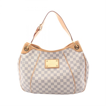 LOUIS VUITTON Galliera PM Shoulder Bag N55215 Damier Azur leather White Used LV