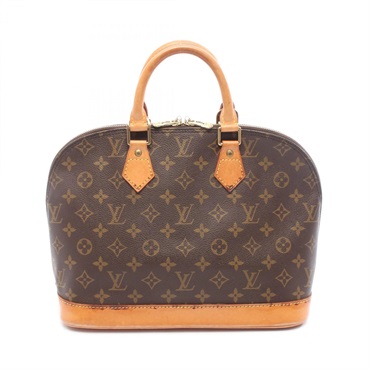 LOUIS VUITTON Alma PM Handbag M51130 Monogram canvas leather Brown Used Women