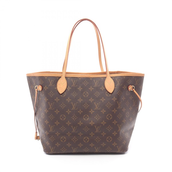 LOUIS VUITTON Neverfull MM Tote shoulder Bag M40156 Monogram leather Brown Used