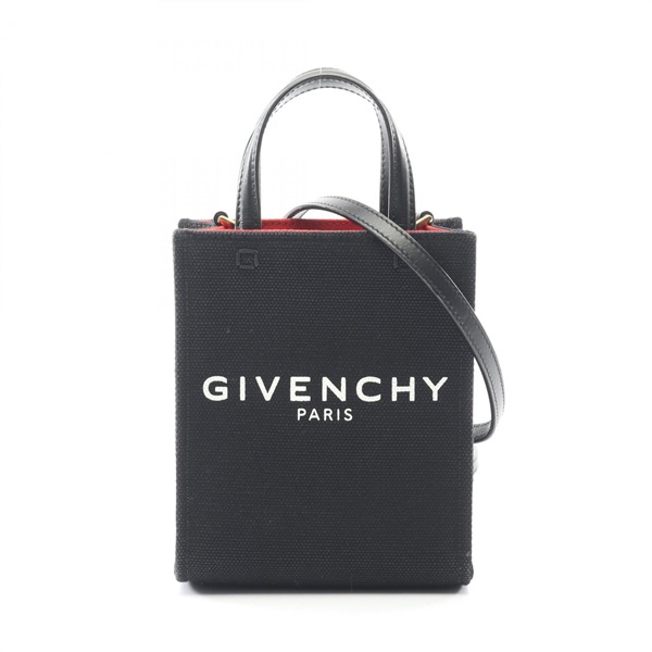GIVENCHY G Tote Mini Vertical crossbody Handbag BB50R9B1DR canvas leather Black