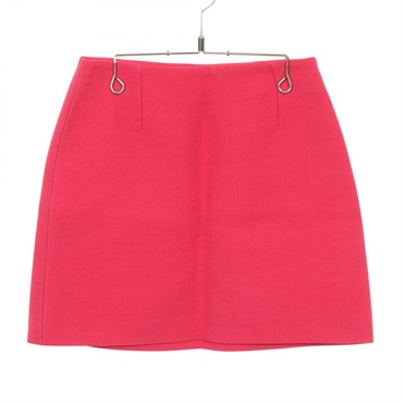 Christian Dior skirt mini #38 221J36A1162 wool silk Pink Used Women