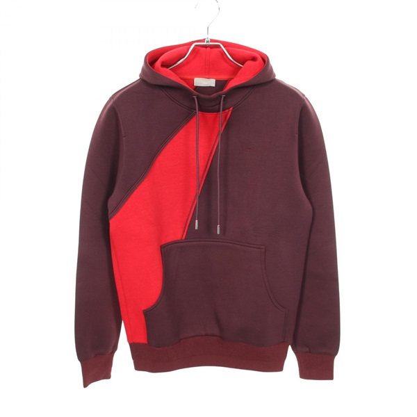 DIOR HOMME Hoodie Tops Rayon cotton Bordeaux Red Used mens size XS