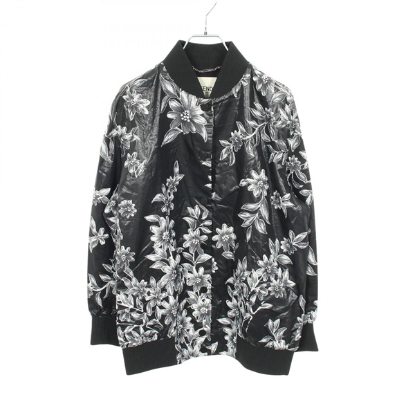 FENDI KASUAL JACKETS #38 Blouson Rayon Black Used Women